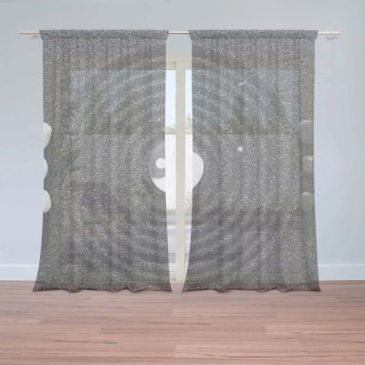 Záclony Jin a jang: 2 ks - 150x250 cm - Sablio – Hledejceny.cz