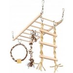 Trixie Natural Living houpačka do klece kruh žebřík trojuzel 29 x 25 x 9 cm – Zboží Mobilmania