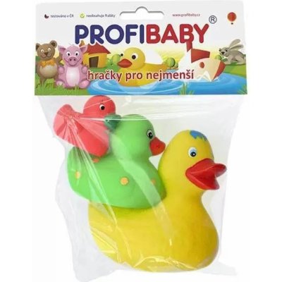 PROFIBABY Dudlu Baby kačenky barevné do vody set 3ks pro miminko