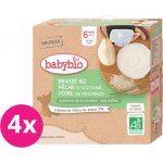 Babybio Rýžová s broskví a hruškou 4 x 85 g – Hledejceny.cz