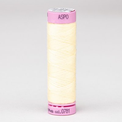 Amann Univerzální šicí nit ASPO 120 polyesterová, vanilková žlutá 0781, návin 100m – Zboží Mobilmania