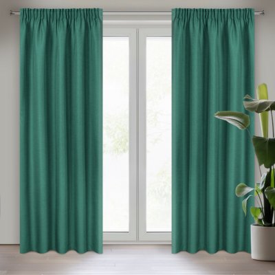 EUROFIRANY ZÁVĚS NA PÁSCE STYLE 140X270 CM ZELENÁ – Sleviste.cz