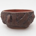 E-bonsai keramická bonsai miska 10 x 10 x 5 cm hnědá – Zboží Dáma