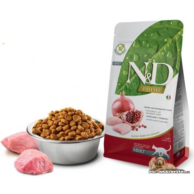 N&D PRIME Cat Grain Free Adult Chicken & Pomegranate 10 kg – Zboží Mobilmania