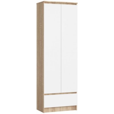 Ak furniture Rexa 60 cm dub sonoma/bílá – Zboží Mobilmania