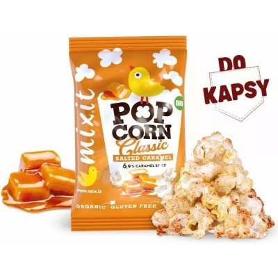 MIXIT BIO popcorn Slaný karamel do kapsy 13 g – Sleviste.cz