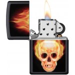 ZIPPO schwarz 3D Druck Flaming Skull – Hledejceny.cz