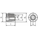matice nábytkářská M6x13 D BÍLÝ ZINEK závrtná s límcem – Hledejceny.cz