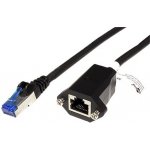 Goobay 21.92.0263 S/FTP patch, prodlužovací kat. 6a, RJ45 M-F, LSOH, 3m, černý – Zboží Mobilmania