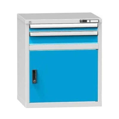 Polak Zásuvková skříň ZD2 731 x 600 x 840 mm šedá-modrá – Zboží Mobilmania