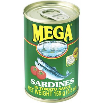 Mega Sardinky v rajčatové omáčce 155 g – Zboží Mobilmania