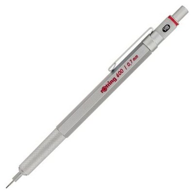 Rotring 600 stříbrná Celokovové šestiboké 1904444 – Zbozi.Blesk.cz