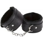 dovoz Pouta kožená s chlupatinou Barva: Černá – Zboží Dáma