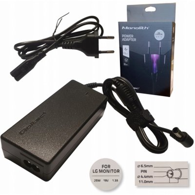 QOLTEC 51774 Qoltec Napájecí adaptér 25W 19V 1.3A 6.5x4.4 51774 – Zboží Živě