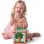 Woody didaktická kostka malá s magickými kolečky – Sleviste.cz