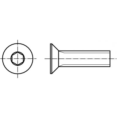 PROFISTYL DIN 7991 INBUS (IMBUS) šroub zapuštěná hlava vnitřní šestihran nerez A2 Varianta: DIN 7991 inbus šroub zapuštěná hlava A2 M05x025 – HobbyKompas.cz