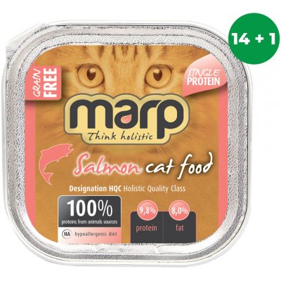 Marp Pure Salmon Cat 15 x 100 g – Hledejceny.cz