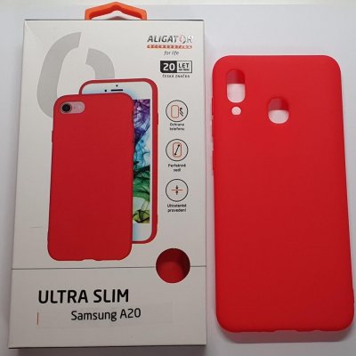 Pouzdro ALIGATOR Ultra Slim Samsung Galaxy A20e červené – Zboží Mobilmania