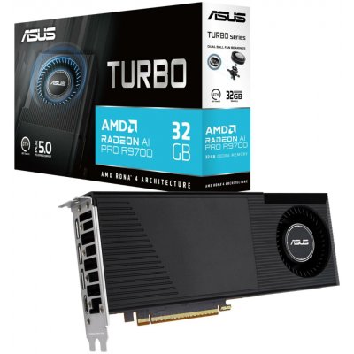 Asus Radeon Turbo AI Pro R9700 32GB GDDR6 90YV0MN0-M0NA00 – Zboží Živě