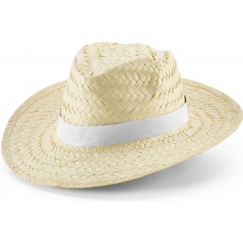 Edward Poli přírodní slaměný klobouk bílá