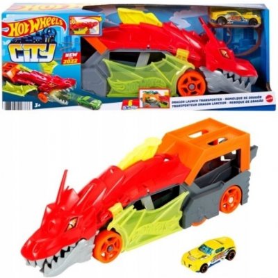 Mattel Hot Weels City Dragon Launch Transporter – Zboží Mobilmania