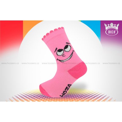 Hoza Kojenecké ponožky oči H200 růžová – Zboží Mobilmania