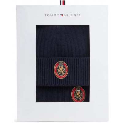 Tommy Hilfiger Pánská sada čepice a šála Crest AM0AM14586DW6 – Hledejceny.cz