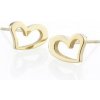 Náušnice Storm Heart Earrings gold 9980695/GD