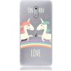 Pouzdro a kryt na mobilní telefon Nokia Pouzdro TopQ Nokia 6 silikon Unicorn Love