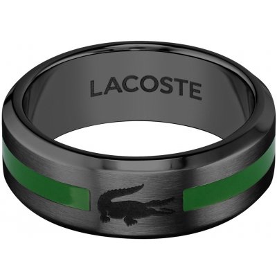 Lacoste černý prsten Stencil 2040084 – Zboží Dáma