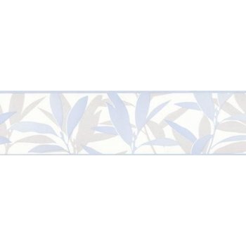 P+S International Vliesová bordura Dieter Bohlen listí modré 1316840 5m x 13,3cm