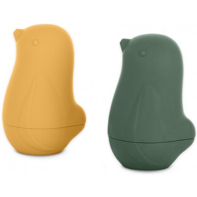 PETITE&MARS Hračky silikonové do koupele Love birds Ochre Green 6m+ – Hledejceny.cz