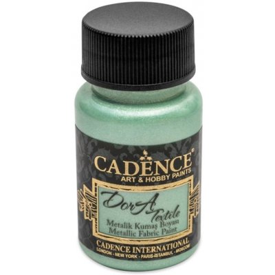 Cadence Boya Barva na textil Dora Textile metalická mátová 50 ml – Zboží Mobilmania