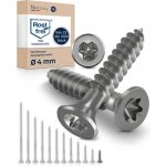 Vruty do dřeva Torx šrouby 4x16 z nerezové oceli V2A nerezové šrouby do dřevotřísky s plným – Hledejceny.cz