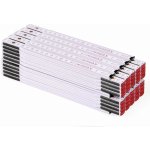 Metrie Perfekt10 skládací metr,bílý černěné ocelové spoje 2 m 10 ks – Hledejceny.cz