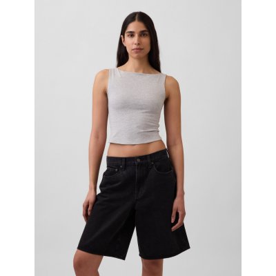 GAP Strečový crop top Šedá – Hledejceny.cz