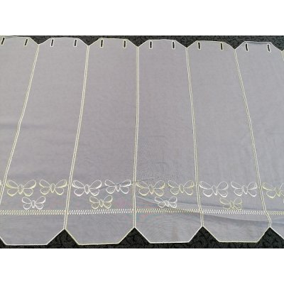 Vitrážková záclona vyšívaná 267879 60 cm – Hledejceny.cz