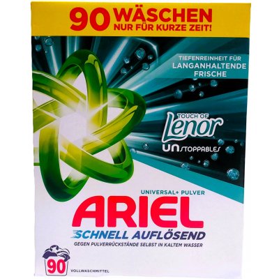 Ariel Universal +Pulver prací prášek Touch of Lenor Unstoppables 4,95 kg 90 PD – Sleviste.cz