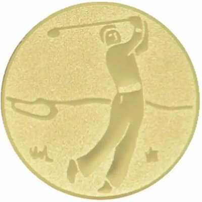 Emblém 25mm "Golf" zlatý 1062512 – Zboží Dáma