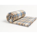 Jahu Deka fleece kostka hnědo béžová 150x200 – Zboží Dáma