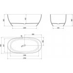 Mexen Pure 170 x 80 cm 58071708004 – Hledejceny.cz