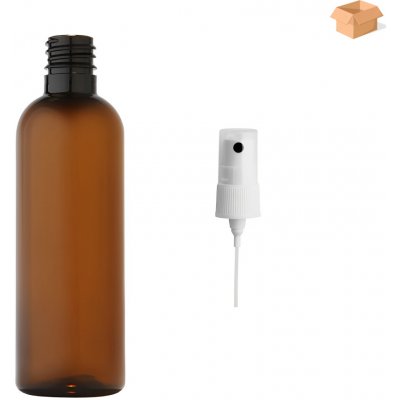 Via Plastová lahvička hnědá s BÍLÝM rozprašovačem 100 ml 400 ks – Zbozi.Blesk.cz