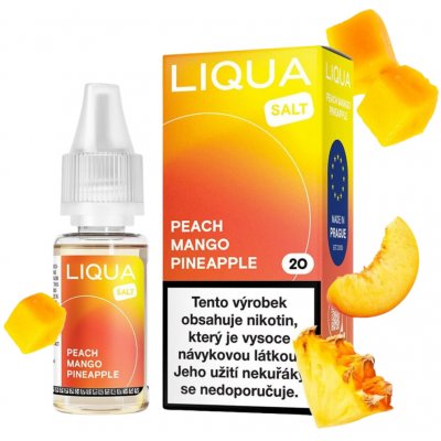 Liqua Salt Peach Mango Pineapple 10 ml 10 mg – Sleviste.cz