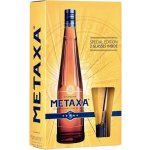 Metaxa 5* 38% 0,7 l (dárkové balení 2 sklenice) – Zboží Dáma