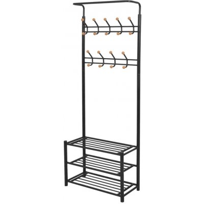 vidaXL Věšák na oblečení s botníkem 68x32x182,5 cm bílá – Zboží Dáma