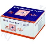 BD MF inz.stř.0.3 ml U-100 s int.jehla 30Gx8mm 100 ks – Zboží Dáma