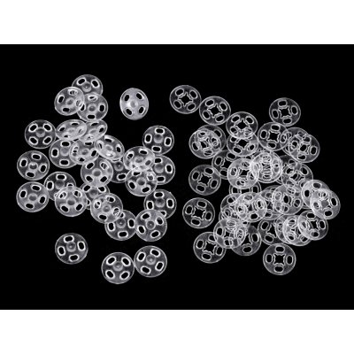 Plastové patentky / stiskací knoflíky transparentní Ø10 mm Varianta: transparent, Balení: 10 pár – Hledejceny.cz
