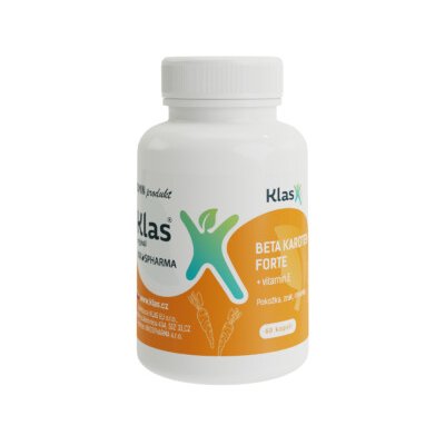 Klas Beta karoten Forte + vitamín E natural 60 kapslí – Hledejceny.cz