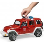 Bruder 2528 Jeep Wrangler Unlimited Rubicon požární s majákem a figurkou – Zbozi.Blesk.cz