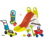 Smoby střední Toboggan KS a Écoiffier dětský vozík s vědro setem 310262-8 – Zboží Mobilmania